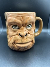 Jack Links Sasquatch Bigfoot Ceramic Mug 3D Face 5"x4" Holds 28oz
