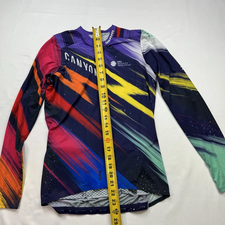 Rapha MUJER CANYONI/SRAM PRO TEAM CAMISETA AERODINÁMICA MANGA LARGA Talla Grande Con Bolsillo Foto 2 de 4