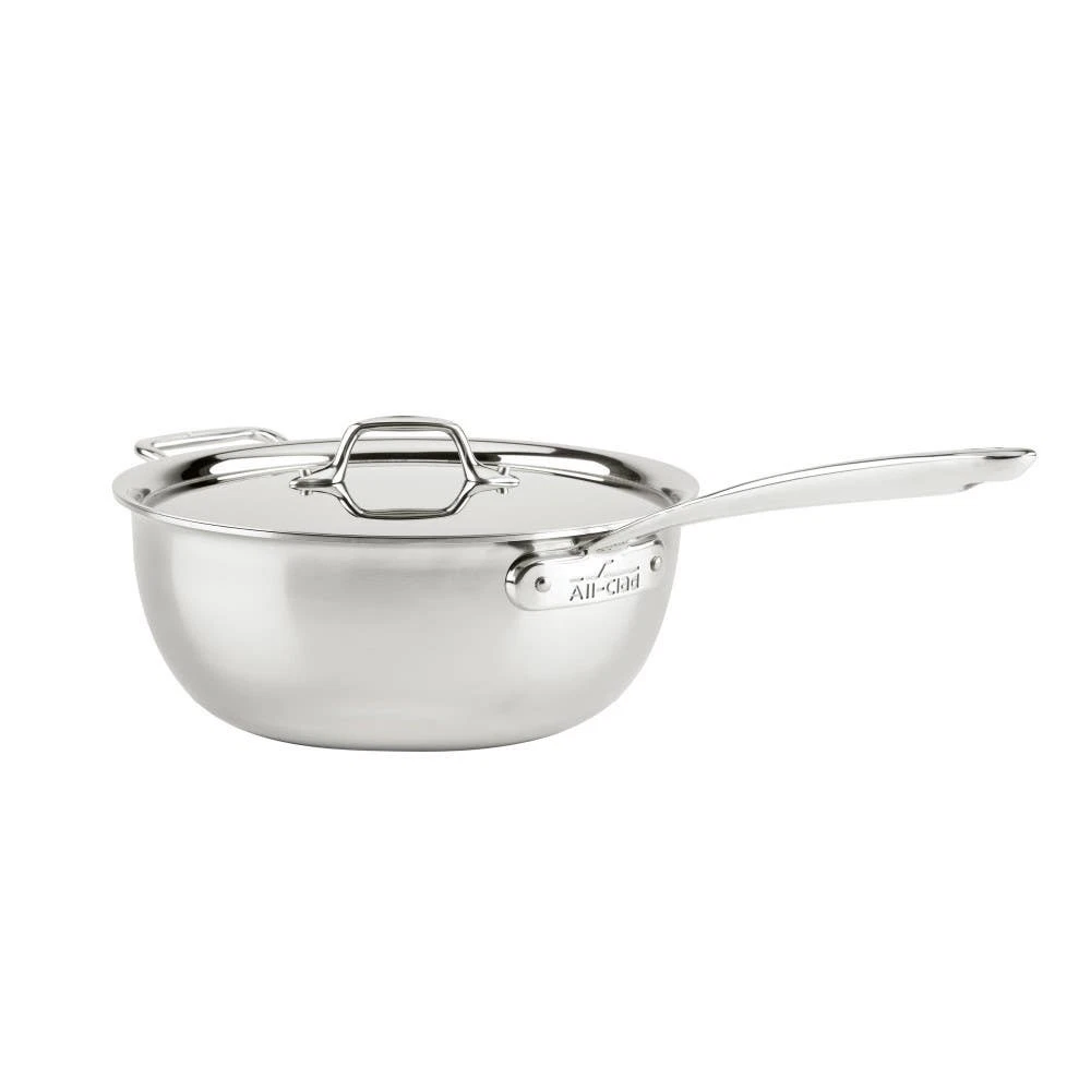All-Clad D3 Everyday Stainless 3-ply Bonded Cookware Ragù Pan with lid 5.5 quart