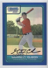 2006 Bowman Draft Chrome Picks Blue Refractor 188/199 Garrett Olson #DP26 0j5