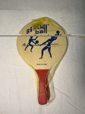 Sport Design Beach Ball Set 2 Wooden Paddles  1 Ball BRAND NEW 