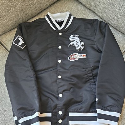 CHICAGO WHITE SOX Bomber Jacket Mens Size Med. New Era World Series patch NWOT