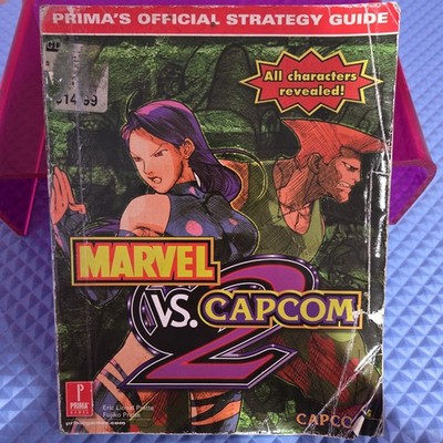 Marvel vs Capcom 2 Prima's Strategy Guide Sega Dreamcast 2000 *RARE* MvC2 Book