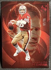 2025 Silhouette Football JOE MONTANA Holo Red /75 #53 San Francisco 49ers