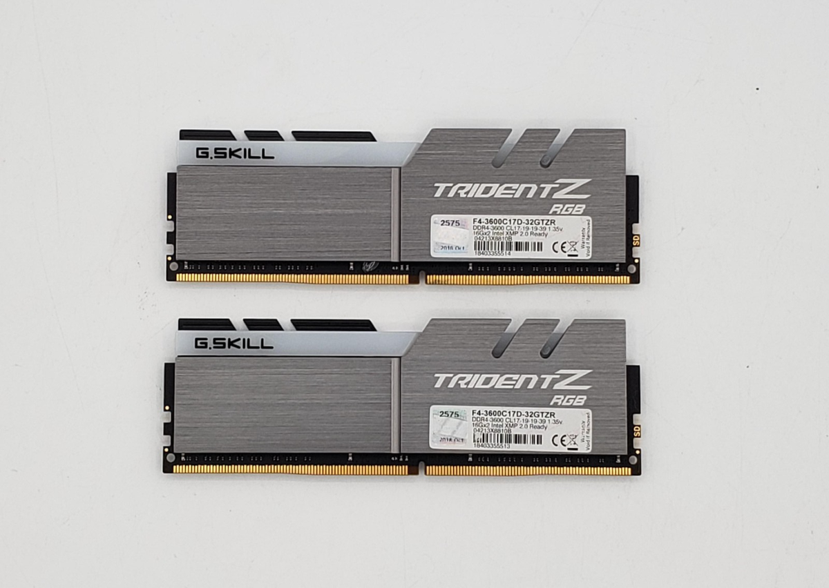 G.Skill Trident Z RGB 32GB Gaming RAM (2x16GB) DDR4 3600MHz (F4