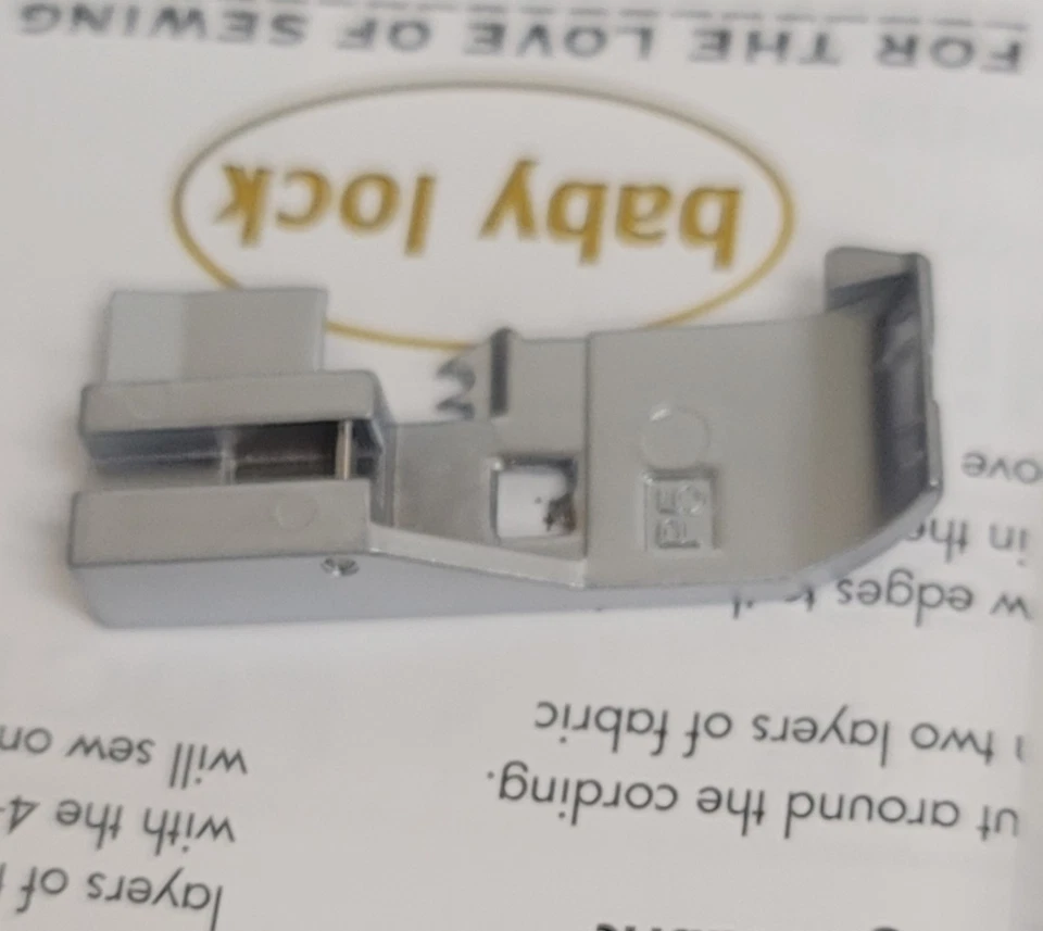 Baby Lock Cording Foot 5mm Serger Accessory   BLE8-CF FOR BLE8W-2 BLE8W BLE8 - Image 2 of 2