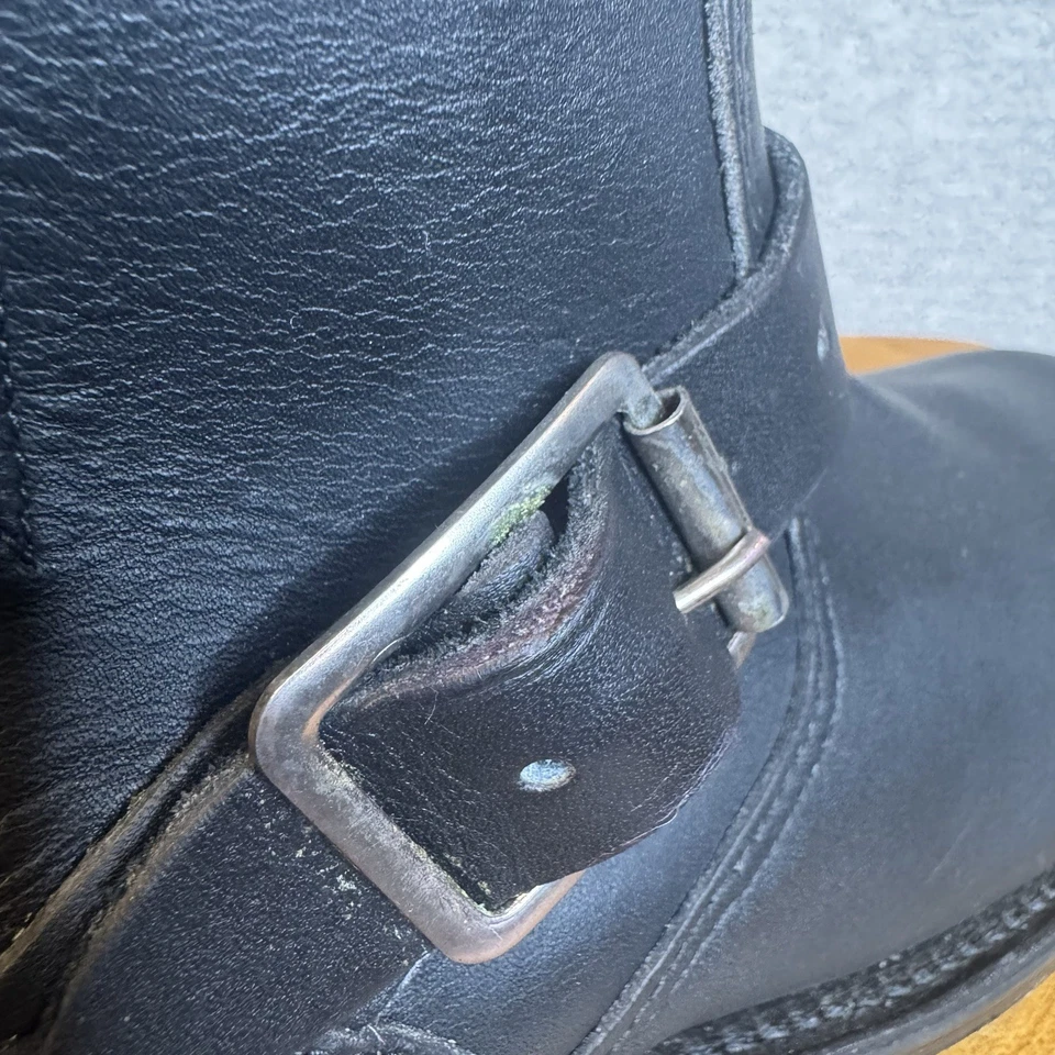 Botas de engenheiro vintage Chippewa Indian 7" 27965L couro preto Wms tamanho 6.5M fabricadas nos EUA - Imagem 4 de 4