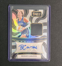 2025 WNBA Select Autographed Memorabilia Bridget Carleton Silver Prizm #AM-BC