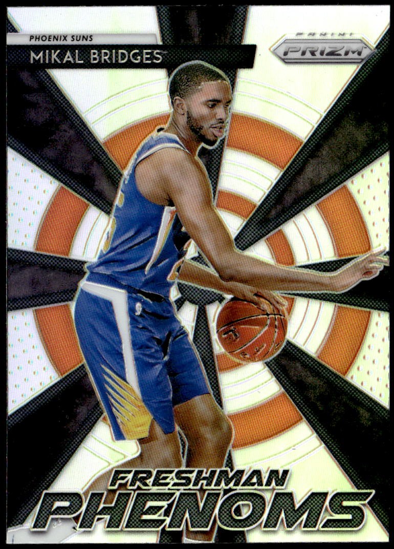 2018-19 Panini Prizm #16 Mikal Bridges Freshman Phenoms Silver Rookie E1
