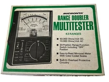 Micronta 43 Range Doubler Multitester 22-204B Original Box Vintage Radio Shack