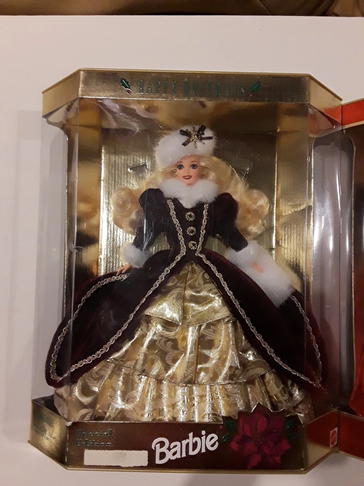 1990 1992 1995-1997 1998 2000 (2) 2001 HAPPY HOLIDAY BARBIE DOLL COLLECTION set - Image 3 of 4