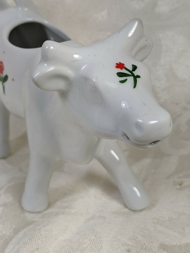 Crema de vaca de porcelana pintada a mano hecha en China - Imagen 5 de 7