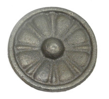 NEW NOS 2-1/2 X 3/16 CAST IRON MEDALLION ROSE...