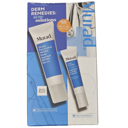 Murad Oil and Pore Control Mattifier SPF45 Rapid Relief Acne Spot Treatment Set
