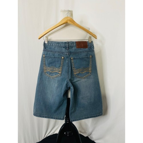 Jungen 12 x 12 Jeansshorts Chams Vintage 77 blau 5 Taschen knielang - Bild 4 von 10