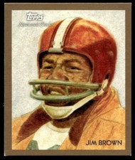 2009 Topps National Chicle Jim Brown G55 Cleveland Browns #C79