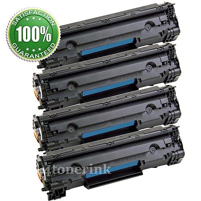 4 Cartucce Toner Nere 83A CF283A Per HP LaserJet Pro M125, M201, M225, M127, Con Chip