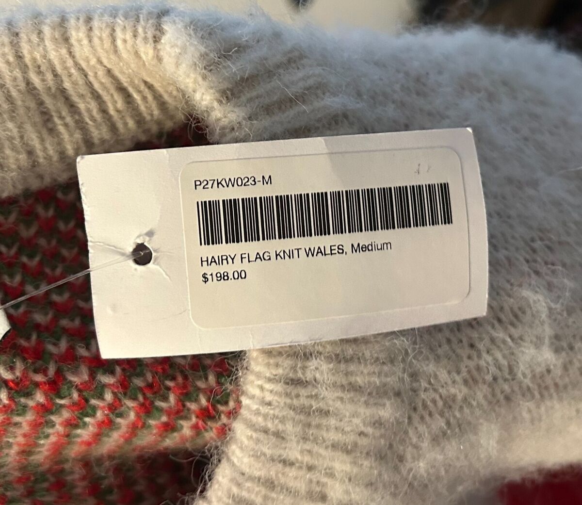 NWT Palace Skateboards Hairy Flag Knit Whales Sweater (size NWT Palace Skateboards Hairy Flag Knit Whales Sweater (size