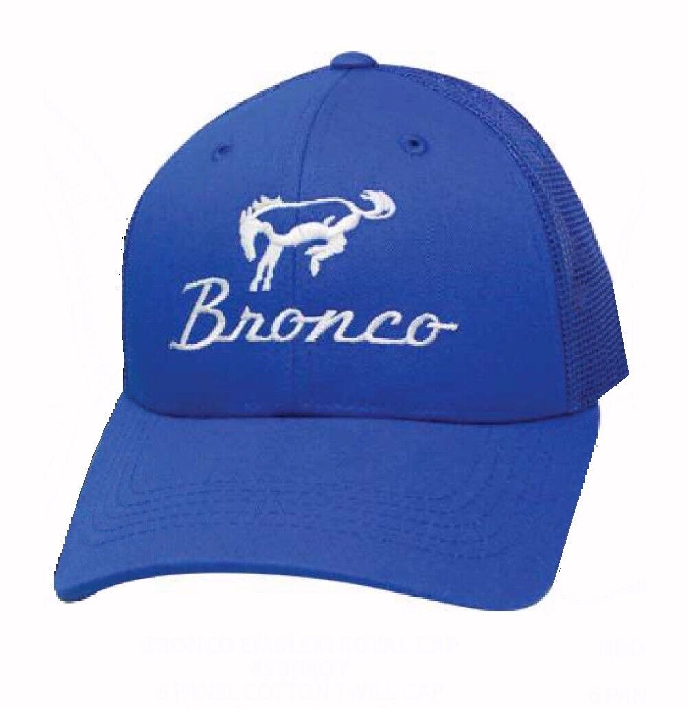 Ford Bronco Blue Mesh Cap Hat- NEW FAST FREE SHIP