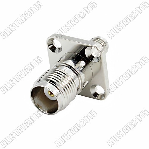 10x SMA Jack to TNC Female Small Panel Mount Flange 4 Hole Adapter RF Connector - Picture 2 of 6