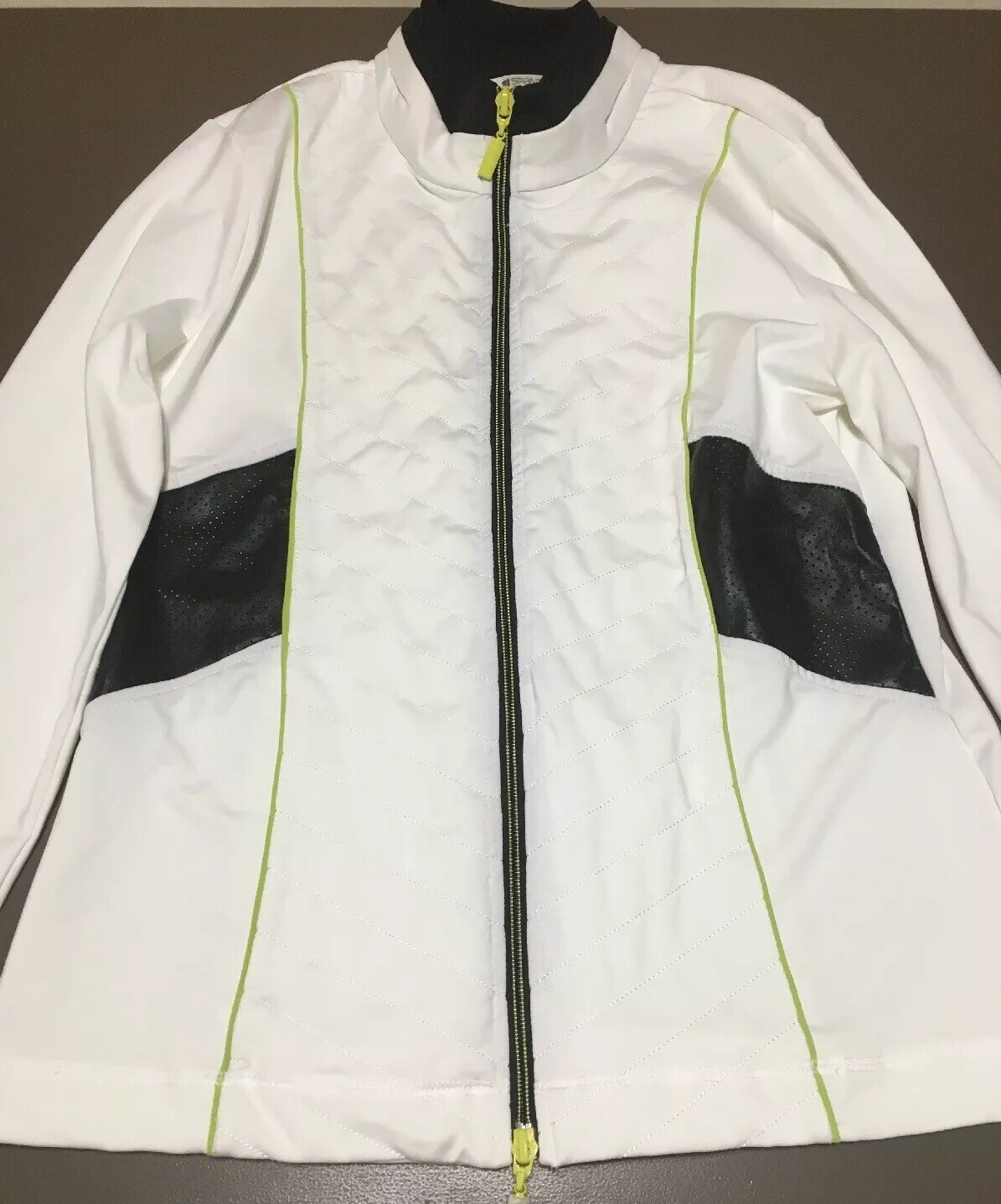 Women's SPANNER Athletic full 2way Zip Jacket Whi… - image 1