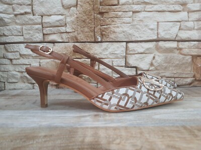 BEIGE LOGO LAURA BIAGIOTTI 8969 DAMENSCHUHE SANDALEN MODE P/E