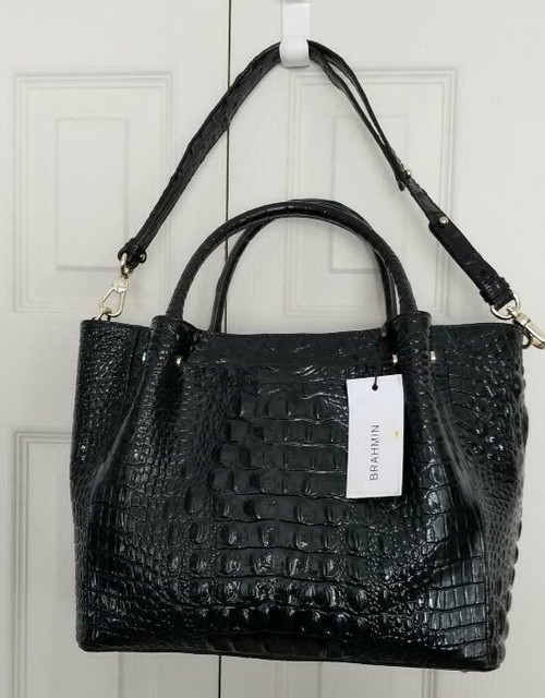 brahmin black tote