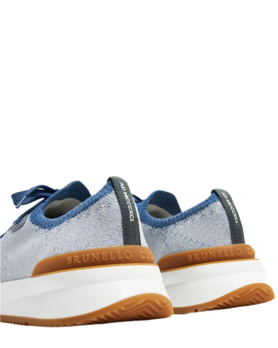 Brunello Cucinelli Mens Sneakers In Blue - Picture 2 of 7