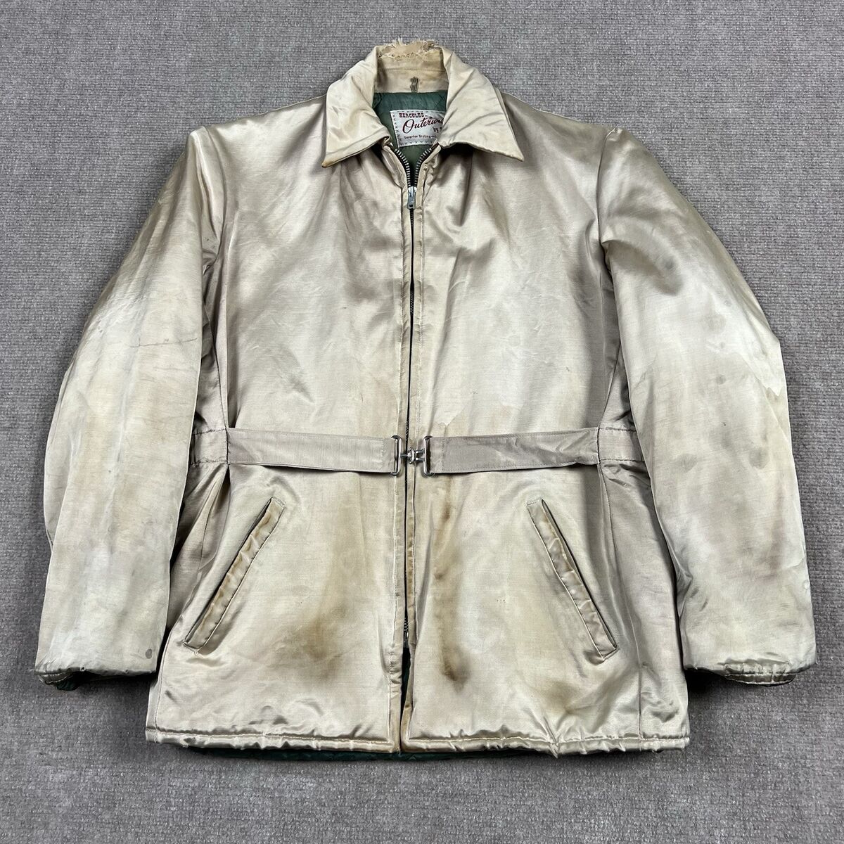 Vintage 50s Hercules Satin Pearlescent Jacket Mens Small Vintage 50s Hercules Satin Pearlescent Jacket Mens Small