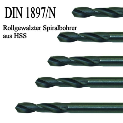 HSS Spiralbohrer DIN 1897 Rollgewalzt Extra kurz, Ausverkauf!!!