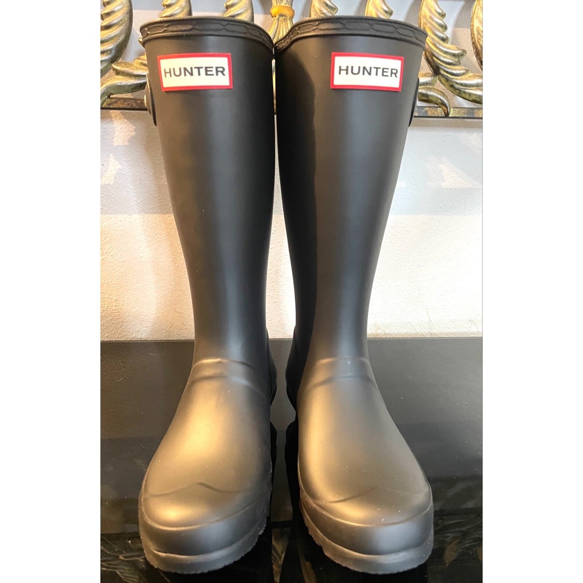 Hunter Rain Boots Kids Classic Original Tall Big Kid Size 3G/2B