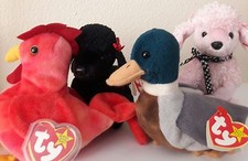 Ty Beanie Babies - Strut, Jake, Gigi and Brigitte Lot of 4 