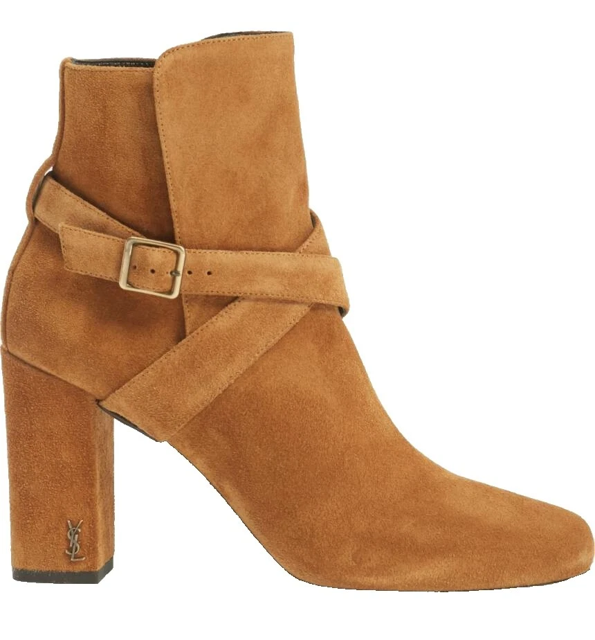 Botas de ante marrón Saint Laurent para Mujeres