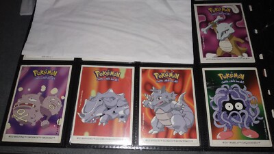 Pokemon Vintage Gen 1 Dunkin Boomer Sticker English Deutsch Francais #105 - #114