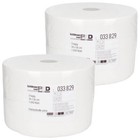 2x Putzrolle Putztücher Putzpapier Papierrolle WEISS 3-LAGIG 36x26cm 2000 Blatt