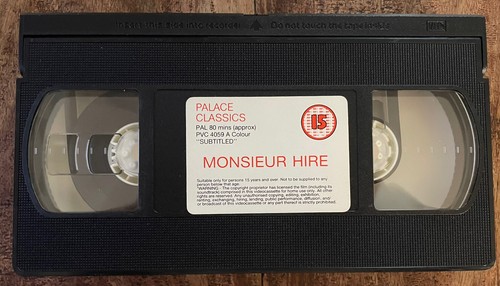 MONSIEUR HIRE - PATRICE LECONTE EX+/EX+ VHS CASSETTE / PERFECT PLAY - Foto 5 di 6