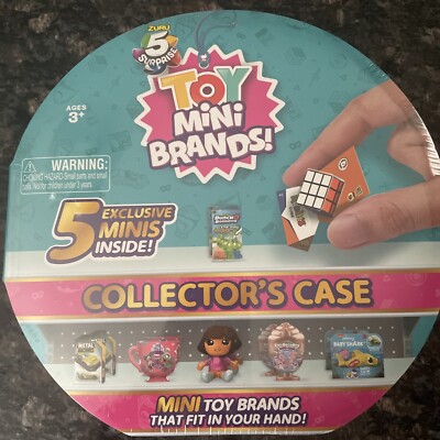 Zuru 5 Surprise TOY Mini Brands COLLECTORS CASE w/ 5 Exclusive Toys *Brand New*
