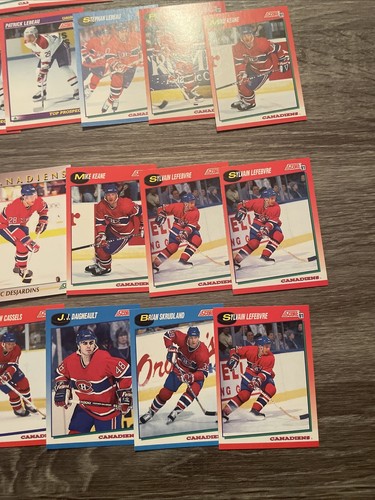 1991 Score Canadian Hockey Cards Montreal Canadians 40 Cards Team Lot - Picture 5 of 17