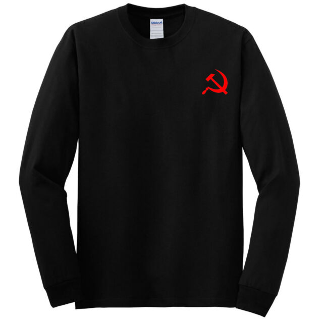 Hammer and Sickle Soviet Russia CCCP Men's Long Sleeve T-Shirt