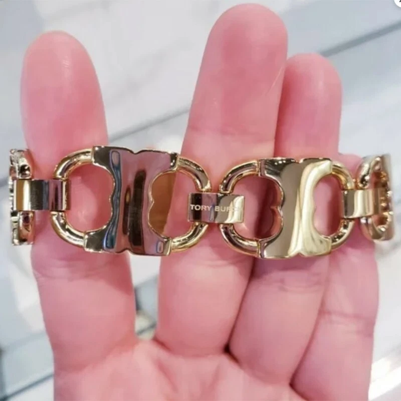 OROLOGIO DA POLSO DONNA NUOVO CON ETICHETTE TORY BURCH TBW5411 GEMINI tutto placcato oro