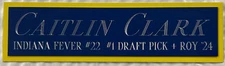 CAITLIN CLARK INDIANA FEVER NAMEPLATE FOR AUTOGRAPHED Signed BASKETBALL JERSEY