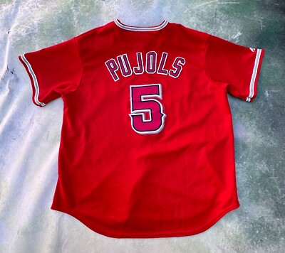 Vintage Majestic MLB Anaheim Angels Albert Pujols #5 Jersey_PLS