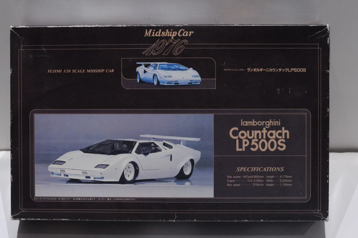 FUJIMI 1976 LAMBORGHINI COUNTACH LP 500S SCALE 1:20 MODEL KIT | eBay
