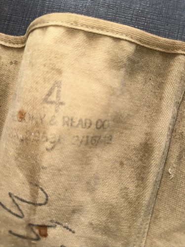 Original Pair of WW2 U.S. Army Canvas Uniform Leggings Size 4 - Picture 7 of 9
