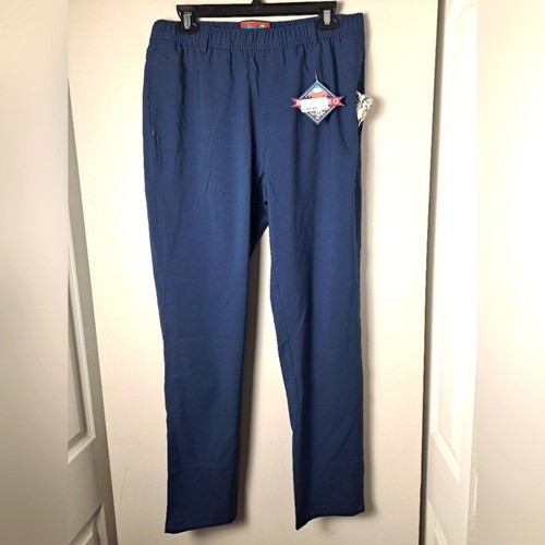 Burlebo men's performance pants Navy Blue sardine pocket stretchy