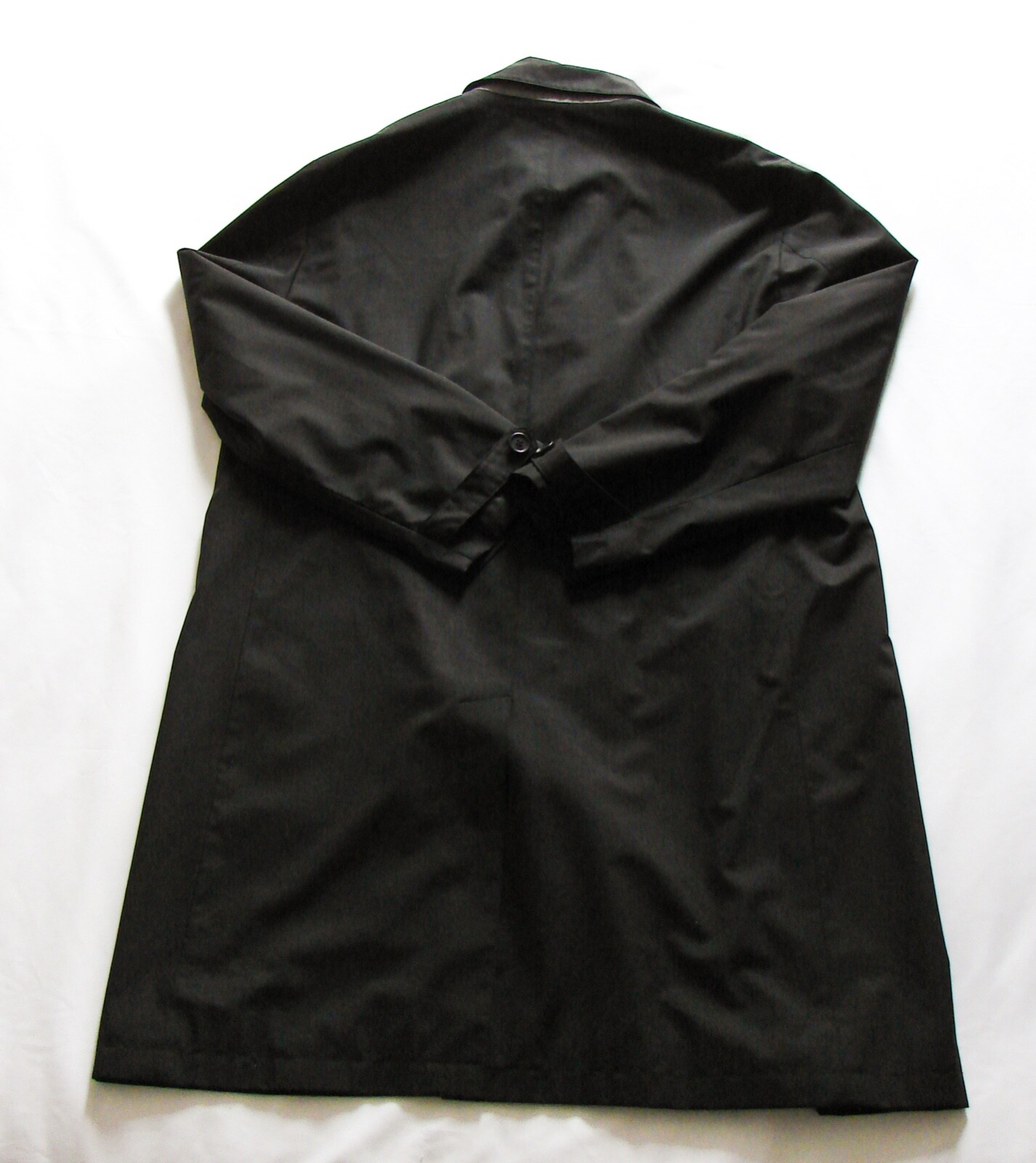 Canali Loro Piana Black Car Coat Jacket - Storm System Protection image 2