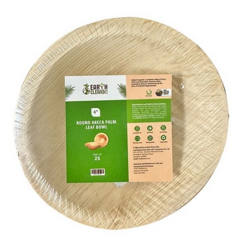 Areca Palmblatt Schüsseln 6 Zoll Packung mit 25 - Bild 1 von 1