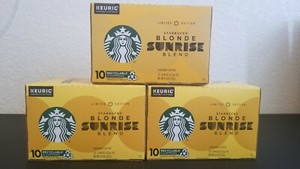 starbucks blonde sunrise blend k cups