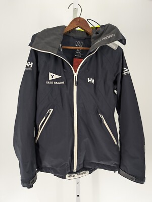 Helly Hansen x Yale University Official Sailing Team Jacket Navy Hood Safety 38''