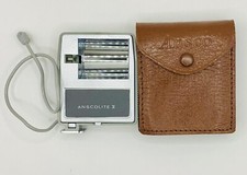 Vintage Anscolite II Camera Flash With Leather Pouch